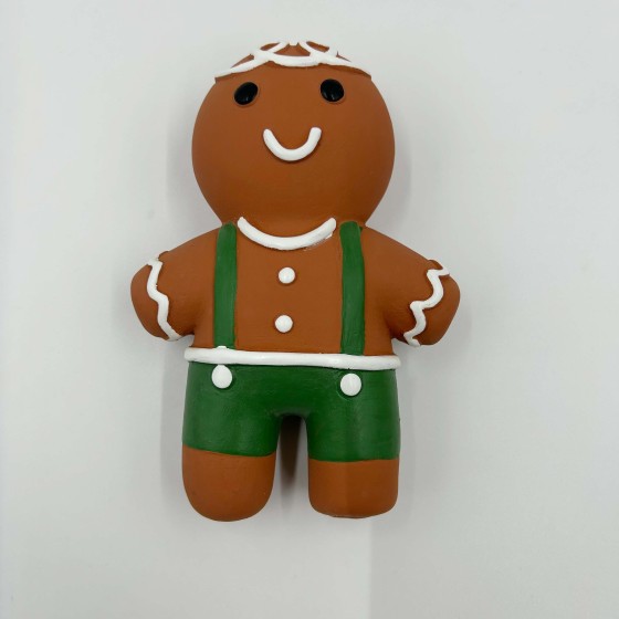 Gingerbread Man Pet Dog Squeaky Chew Toys